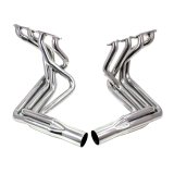 Doug's Headers Stainless Steel D381-SS Headers, Side Mount, Steel, Polished, Chevy, Pair thumbnail 1