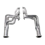 Doug's Headers D567 Headers, Long Tube, Steel, Ceramic Coated, Pontiac, 326-455, V8, Pair thumbnail 1
