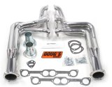 Doug's Headers D581 Headers, Long Tube, Steel, Ceramic Coated, Pontiac V8, Pair thumbnail 2