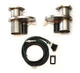 Doug's Headers Electric 2.5 Inch Exhaust Cutouts Kit DEC250A Cutouts, Electric, Stainless Steel, Bolt-On, 2.50 in. Diameter, Wiring Harness, Pair thumbnail 1