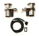 Doug's Headers Electric 2.5 Inch Exhaust Cutouts Kit DEC250A Cutouts, Electric, Stainless Steel, Bolt-On, 2.50 in. Diameter, Wiring Harness, Pair thumbnail 3