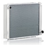 Be Cool Universal Aluminum Radiators 35002 Radiator, Universal, Crossflow, Aluminum, Natural, 26.5 in. Wide, 20 in. High, 3 in. Thick, Manual Trans, Each thumbnail 1