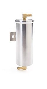 Be Cool Catch Cans 70003 Overflow Tank, 1 Pint, Round, Aluminum, Natural, 3/8 in. Hose Barb Inlet/Outlet, Universal, Each thumbnail 2