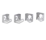 Be Cool Electric Fan Module Mounting Brackets 72031 Brackets, Aluminum, Natural, Universal, Set of 4 thumbnail 1