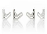 Be Cool Electric Fan Module Mounting Brackets 72054 Brackets, Aluminum, Natural, Set of 4 thumbnail 2