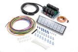ARC Flat Touch Switch Panels 8000R Panel, Aluminum, Cage Mount, 8.75 in.Wide, 2.375 in.Tall, .75 in. Deep, Lighted, 8 Switches, Each thumbnail 5