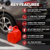 Tera Pump 2.7 GPM Battery-Powered Pumps TRFA01 Fluid Transfer Pumps, Electric, Pump, Plastic, Requires Four AA Batteries, Each thumbnail 9