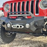 Rock Slide Jeep Wrangler JL & Gladiator JT Appalachian Steel Mid Stubby Bumper w/ Winch Plate thumbnail 3