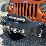 Rock Slide 07-18 Jeep Wrangler JK Appalachian Steel Stubby Front Bumper w/ Winch Plate thumbnail 3