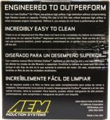 AEM 5.5in Base OD x 4.75in Top OD x 5in Height Conical Dryflow Air Filter thumbnail 8