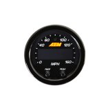 AEM X-Series 0-160 MPH Black Bezel w/ Black Face GPS Speedometer Gauge thumbnail 1