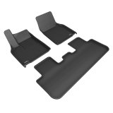 3D MAXpider 2026 Tesla Model Y Juniper Kagu 1st & 2nd Row Floormats - Black thumbnail 1