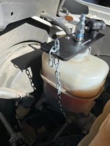 AGM Products Universal Brake Reservoir Caps AGM-BPB-CUNV Master Cylinder Covers, Universal, Single Bail Style, Aluminum, Black Finish, Round Cap Adapter, with Air Fitting, Grommet Adapters, Each thumbnail 2