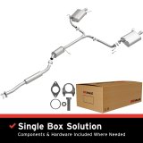 BRExhaust Direct-Fit Exhaust Systems for 2004-2008 TSX - 106-0148 Systems, Direct-Fit, Cat-back, Single In/Dual Out, Steel, Aluminized, Split Rear Exit, use on Acura®, Kit thumbnail 1