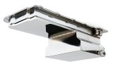 Hamburger's Performance Street LS Swap Oil Pans 0172 Pan, Pan, Street/Strip Style, Wet Rear Sump Style, 7.00 qts. Capacity, Steel, Chrome, Buick, Chevy, GMC, LS, Each thumbnail 1