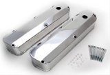Hamburger's Performance Fabricated Aluminum Valve Covers 1046 FABRICATED ALUMINUM VALVE COVERS BRUSHED BB FORD NO HOLE thumbnail 1