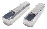 Hamburger's Performance Fabricated Aluminum Valve Covers 1051 Covers, Tall, Fabricated, Aluminum, Polished, Mopar, Small Block, Pair thumbnail 1