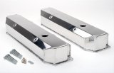 Hamburger's Performance Fabricated Aluminum Valve Covers 1052 Covers, Tall, Fabricated, Aluminum, Polished, Mopar, Big Block, Pair thumbnail 2