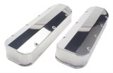 Hamburger's Performance Fabricated Aluminum Valve Covers 1053 Covers, Tall, Fabricated, Aluminum, Polished, Chevy, Big Block, Pair thumbnail 1