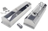Hamburger's Performance Circle Track Valve Covers 1074 Covers, Track, Tall, Fabricated, Aluminum, Polished, Chevy, Small Block, Pair thumbnail 1