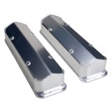 Hamburger's Performance Fabricated Aluminum Valve Covers 1085 Covers, Tall, Fabricated, Aluminum, Natural, Chevy, Small Block, Pair thumbnail 1