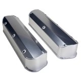 Hamburger's Performance Fabricated Aluminum Valve Covers 1087 Covers, Tall, Fabricated, Aluminum, Natural, Ford, Small Block, Pair thumbnail 1