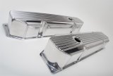 Hamburger's Performance Fabricated Aluminum Valve Covers 1116 Covers, Tall, Fabricated, Aluminum, Polished, Mopar, Big Block, Pair thumbnail 1