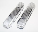 Hamburger's Performance Fabricated Aluminum Valve Covers 1116 Covers, Tall, Fabricated, Aluminum, Polished, Mopar, Big Block, Pair thumbnail 2