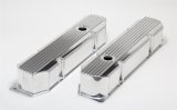 Hamburger's Performance Fabricated Aluminum Valve Covers 1116 Covers, Tall, Fabricated, Aluminum, Polished, Mopar, Big Block, Pair thumbnail 3