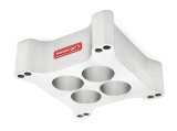 Hamburger's Performance 2 Inch Carburetor Spacer 2543 Spacer, 4-hole, Aluminum, Clearcoat, 2.00 in. Thick, 4-barrel Square Bore, Will Not Fit AVS Carburetors, Each thumbnail 1