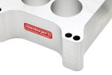 Hamburger's Performance 2 Inch Carburetor Spacer 2543 Spacer, 4-hole, Aluminum, Clearcoat, 2.00 in. Thick, 4-barrel Square Bore, Will Not Fit AVS Carburetors, Each thumbnail 2