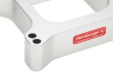 Hamburger's Performance Torque Flow CNC 1.5 Inch Carburetor Spacer 3210 Spacer, Flow, Aluminum, Clear Anodized, in. Thick, 4-Hole, Square Bore, Each thumbnail 3