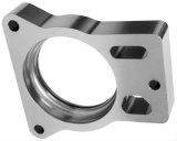 Hamburger's Performance Torque Curve CNC Throttle Body Spacers 3262 Spacer, Curve, Aluminum, Clear Anodized, 1 in., Chevy, GMC, 4.8/5.3/6.0L, Each thumbnail 1