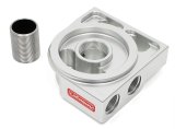 Hamburger's Performance Remote Oil Filter Mounts 3308 Mount, Remote, Aluminum, Clearcoat, -12 AN O-ring Female Threads Inlet/Outlet, Each thumbnail 2