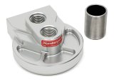 Hamburger's Performance Oil Filter Mounts 3309 Mounts, BILLET SINGLE PORTS UP FILTER BASE FOR FORD 1 1/2"-16 thumbnail 1