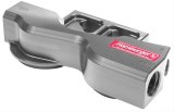 Hamburger's Performance Remote Oil Filter Mounts 3310 Mount, Remote, Dual Filter, 3/4-16 in., Billet Aluminum, Clear Anodized, Each thumbnail 1