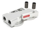 Hamburger's Performance Oil Filter Mounts 3312 Mounts, BILLET TRUE DUAL FILTER BASE FOR CUMMINS 5.9L thumbnail 1