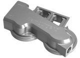 Hamburger's Performance Remote Oil Filter Mounts 3313 Mount, Remote, Dual Filter, 13/16-16 in., Billet Aluminum, Clear Anodized, Each thumbnail 1