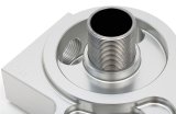Hamburger's Performance Oil Filter Mounts 3314 Mounts, BILLET TRUE DUAL FILTER BASE FOR FORD 1 1/2"-16 thumbnail 3