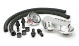 Hamburger's Performance Billet Aluminum Remote Oil Filter Relocation Kits 3318 Relocation, True Dual, Aluminum, With Hardware, Hoses, Kit thumbnail 2