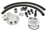 Hamburger's Performance Oil Filter Relocation Kits 3319 Kits, BILLET SINGLE MULTI POS. FILTER BASE RELOCATION KIT FOR FORD 1 1/2"-16 thumbnail 1