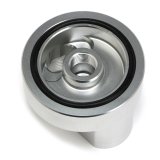 Hamburger's Performance Oil Filter Bypass Adapters 3320 Adapter, Bypass, Aluminum, Anodized, 3/4-16 Adapter, -12 AN O-Ring, Inlet/Outlet, Each thumbnail 2