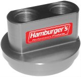 Hamburger's Performance Oil Filter Bypass Adapters 3320 Adapter, Bypass, Aluminum, Anodized, 3/4-16 Adapter, -12 AN O-Ring, Inlet/Outlet, Each thumbnail 3
