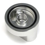 Hamburger's Performance Oil Filter Bypass Adapters 3323 Adapter, Aluminum, Clear, Anodized, Ford, 4.6/5.4L V8, 6.8L V10, Each thumbnail 1