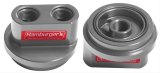 Hamburger's Performance Oil Filter Bypass Adapters 3323 Adapter, Aluminum, Clear, Anodized, Ford, 4.6/5.4L V8, 6.8L V10, Each thumbnail 3