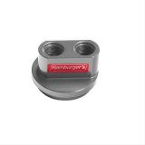 Hamburger's Performance Oil Filter Bypass Adapters 3324 Adapter, Aluminum, Clear, Anodized, Buick, Chevy, Pontiac, V-8, 3/16-16 Threads, Each thumbnail 3