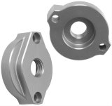 Hamburger's Performance Oil Filter Bypass Adapters 3326 Adapter, Aluminum, Clear, Anodized, Chevy, V-8, Accepts Stock Style Filter, Each thumbnail 1