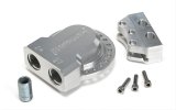 Hamburger's Performance Remote Oil Filter Mounts 3344 Mount, Remote, Single Filter, 3/4-16 in., Billet Aluminum, Clear Anodized, Each thumbnail 1