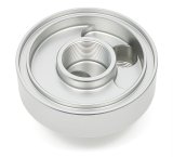 Hamburger's Performance Oil Filter Bypass Adapters 3360 Adapter, Spin-on Adapter Style, Aluminum, Clear Anodized, -12 AN O-ring Inlet/Outlet, Ford, Each thumbnail 2