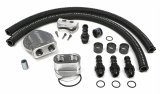 Hamburger's Performance Billet Aluminum Remote Oil Filter Relocation Kits 3373 Relocation, Aluminum, Single Filter, Ford, Mopar, Kit thumbnail 1